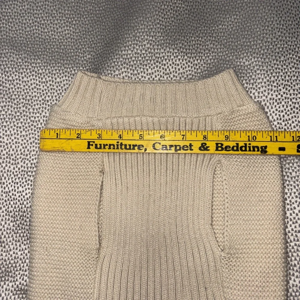 MUTT NATION By Miranda Lambert Dog Tan Cable Sweater Large